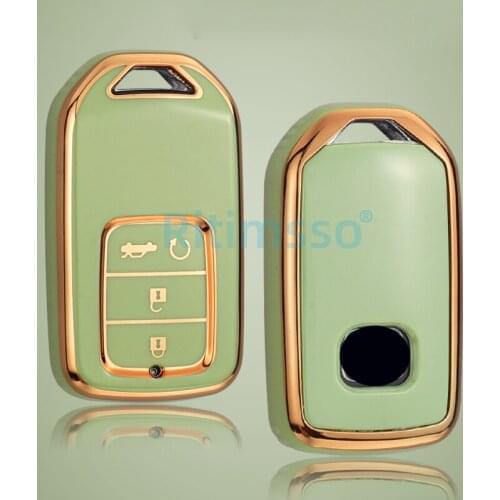 New Soft TPU Full Cover Remote Key Case For Honda Civic City Vezel Accord HR-V CRV Polit Jazz Jade Crider Odyssey Key Protector