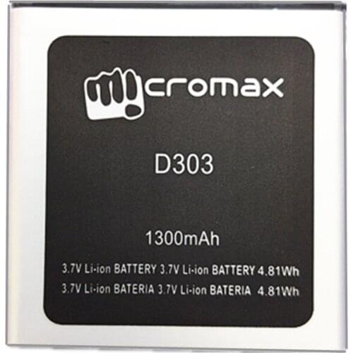 New High Quality 1300mAh Li-ion D303 Battery for Micromax D303 Mobile phone + Tracking Code
