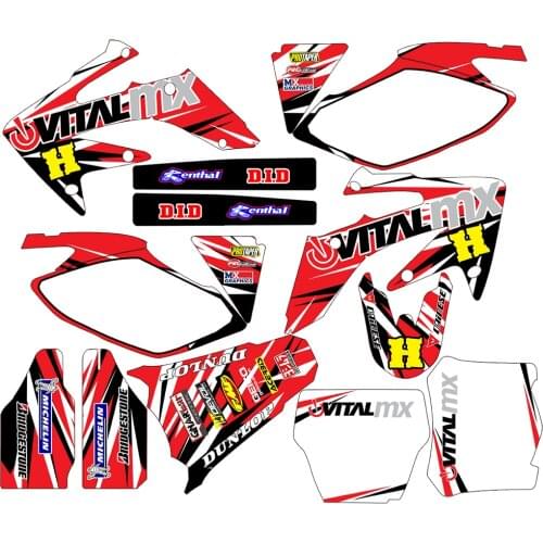 Full set of 3M Stickers kits Motorcycle Graphics Backgrounds Decals for Honda CRF250R 2006 2007 2008 2009 CRF250 CRF 250R
