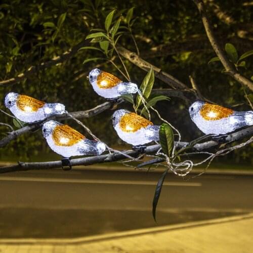 Bird Lamp String Battery Box Decorative Light Acrylic LED Waterproof battery box Lawn Light LED Holiday Lantern Curtain Light