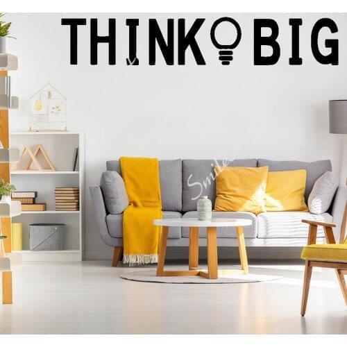 Romantic Think Big Cartoon Wall Decals Pvc Mural Art Diy Poster For Home Decor Living Room Bedroom Vinyl Decals