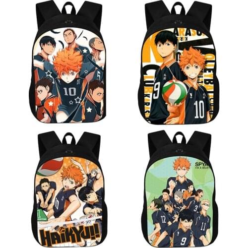 Anime Volleyball Teenager Backpack Boys Favorite Cartoon School Bag Children Backpack Man Computer Bags Storage Bag