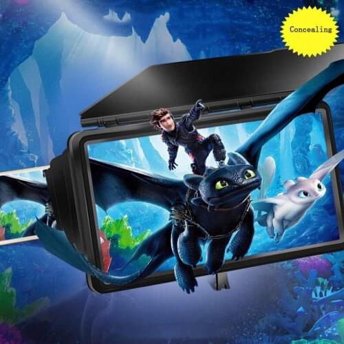 Telescopic 3D Mobile Phone Screen Magnifier HD Dual Anti-reflective Movie Video 12 Inch 3D Magnifier Magnifier Phone Holder