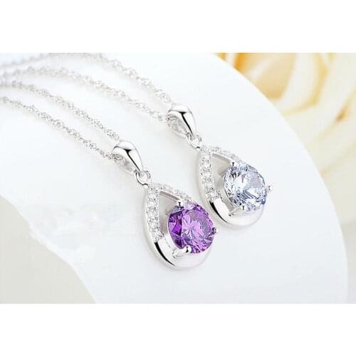 BL12 new style women necklace Simple hot sell product necklace USA version of jewelry foreign trade silver necklace lover gift