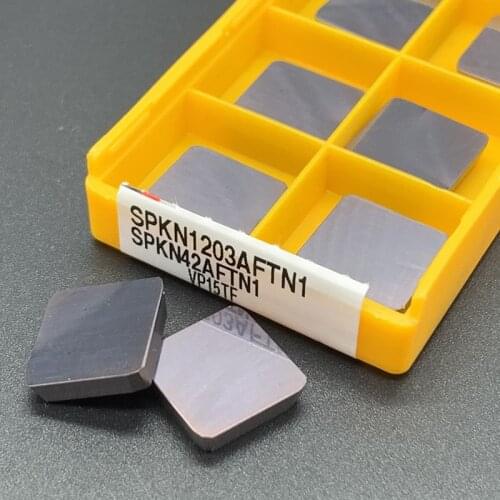 10pcs SPKN1203-VP15TF CNC High Quantity Carbide Insert Blade Lathe Tools Cutting Tools For External Turning Inserts SPKN 1203