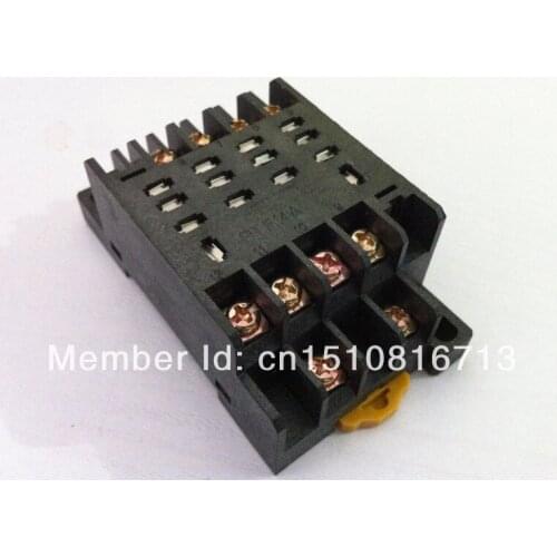 100PCS PTF14A Relay Socket Base For LY4NJ HH64P-L Power Relay