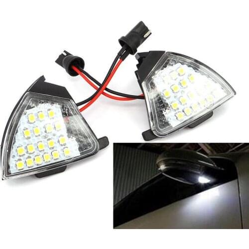 2xError Free Version LED Side Mirror Puddle Light For Vw EOS 2006+/Golf 5 2004-2009 Plus 2005-2011/Jetta MK3 Passat 2006-2011/CC