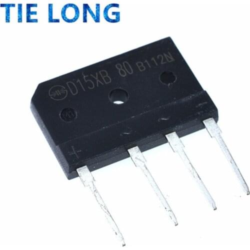 5PCS D15XB60 ZIP-4 D15XB 60 ZIP bridge rectifier D15XB80 D15XB 80