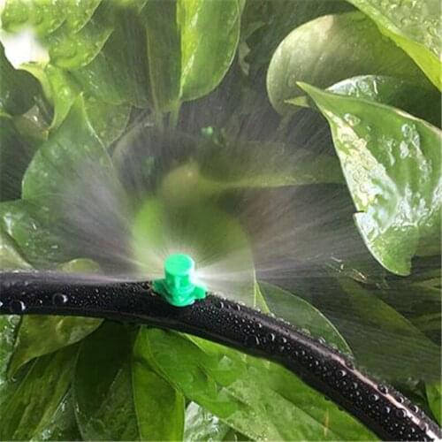50pcs Atomizing Nozzle Simple 180 Degree Refraction Atomizing Nozzle Connecting Irrigation Dropper For Garden Garden Lawn