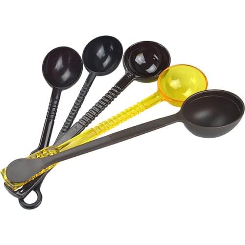 Acrylic fruit powder spoon Plastic coffee bean spoon Measuring powder spoon Seasoning spoon Milk tea shop Small measuring spoon