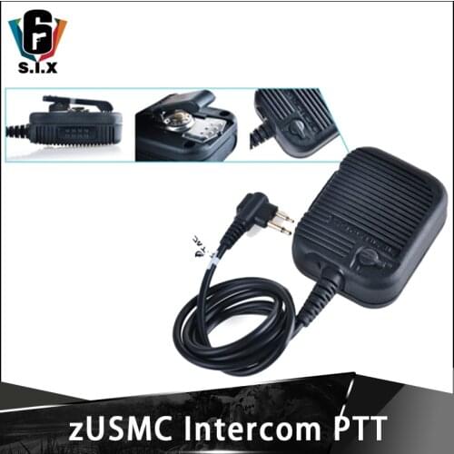 Z-TAC zUSMC Intercom PTT Tactical Headset Accessorie Phone Headset Accessories Push To Talk