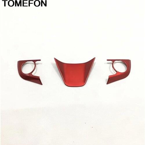 TOMEFON For Toyota Avalon XX50 2019 Car Steering Wheel Panel Cover Decoration Trim Auto Styling Interior Accessories ABS Chrome
