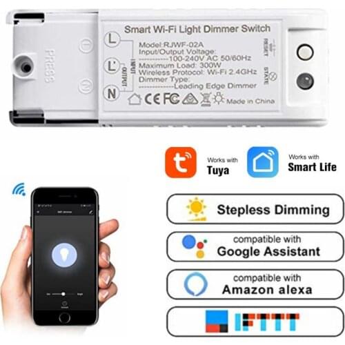 Wifi DIY Dimmer Switch Wireless Remote Control Module Smart Home Automation Lights Switches Works With Alexa Google home