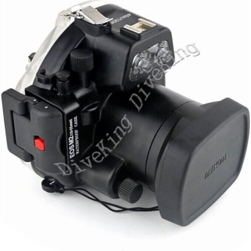 Mekon for EOS M2 Mcoplus 40m/130ft Underwater Waterproof Camera Housing Case for Canon EOS M2 EOS M II 18-55mm Lens