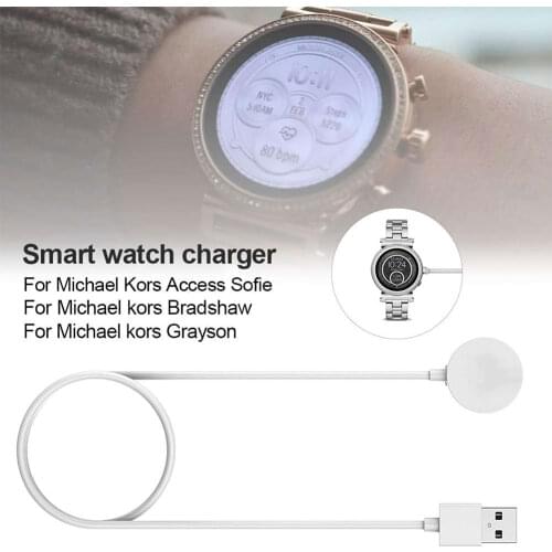 For Michael Kors Portable 1m USB Smart Watch Charger Cable Dock Charging Stand Power Cradle Smart Accessories