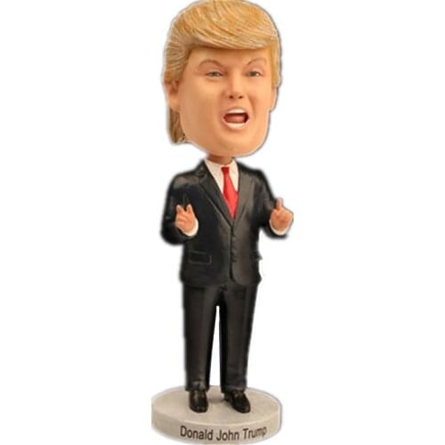 Bobble Head Donald Trump Action Figure Classic posture Figure Collectible Model Shake Head Hot Toy for Child Birthday GIFT