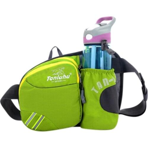 Men Women Sports Running Waist Bag Climbing Cycling Water Bottle Storage Bag Multifunction Large Capacity Waterproof Chest Bag