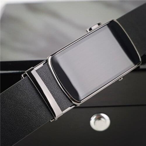Mens Belt Business Casual Fashion Belt Middle-aged Pure Leather Suit Formal Luxury Belt