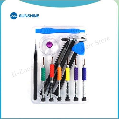 SUNSHINE SS-5115 Tools 14PCS Precision Screwdriver Set Mobile Screen Repair Kit Hands Tools for IPhone 5S 6 6S 7 HUAWEI XIAOMI