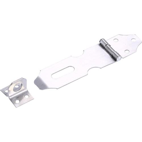 Stainless Steel Padlock Clasp Gate Hasp Staple Easy Install Door Lock Shed Latch Household Burglar-proof Hardware