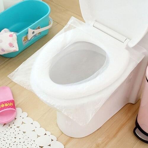 Disposable Travel Safety PE Plastic Toilet Seat Cover Mat Cushion Mat