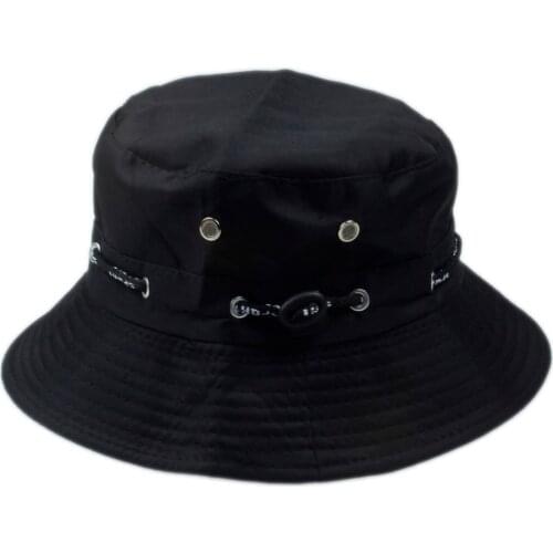 Solid Color Bucket Hats for Men Panama Women Fishing Hat Outdoor Sun hat