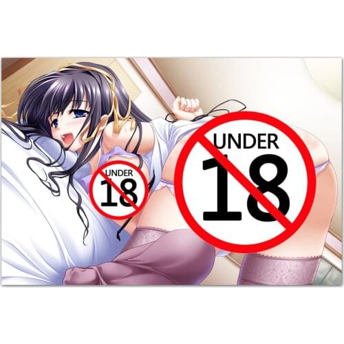 Modern Art Poster The Girl on the Bed Anime Canvas Painting and Print Mural Wall Picture For Living Room