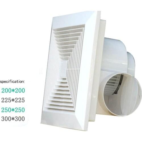 Ceiling straight row fan ceiling exhaust fan installation fume pumping fan louver ventilation opening dia 200 225 250 300mm