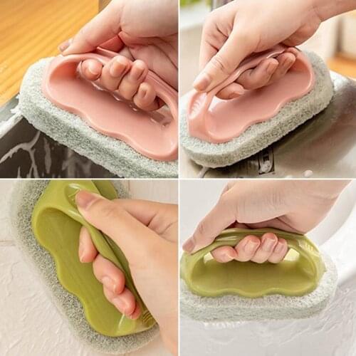 Scrub Sponge Handheld Reusable Dish Scrub Sponge Hand Scrubbing Cleaning Brush Non Stick Pot Sponges Kitchen Cleaning Tools