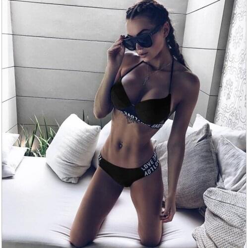 Sexy Bikini swimsuit 2020 Push Up Bikini Set Pink Swimwear Women Micro Swimsuit Female Bandage Biquini Beach Party For Female