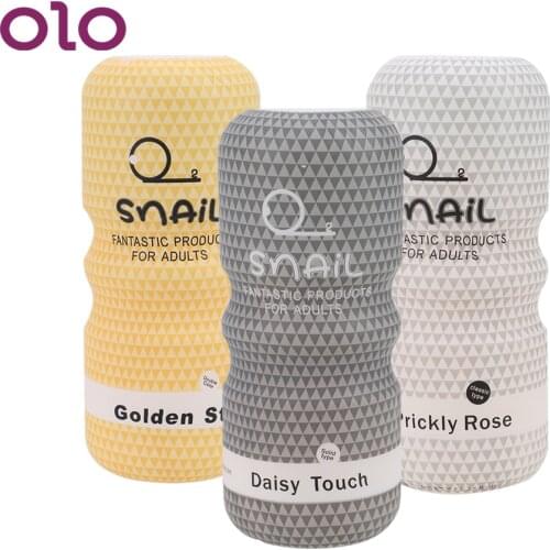 OLO Silicone Soft Tight Pussy Realistic Vagina Anal Mouth Male Masturbator TPE Sex Toys for Men Blowjob Masturbating Machine