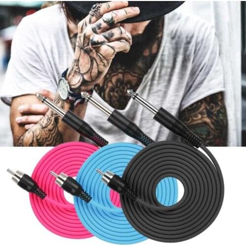 Silicone Tattoo Hook Line for Straight RCA Interface Tattoo Machine Power Supply Accessories Tattoo Clip Cord Line Wire Cable