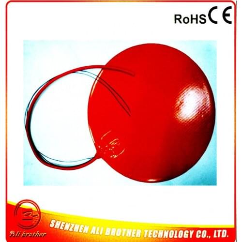 Silicone Rubber 3D Printer Heater 110v 800w Diameter 500*1.5mm adhesive 1side 100k thermistor 500mm lead wire XD-H-D-1288