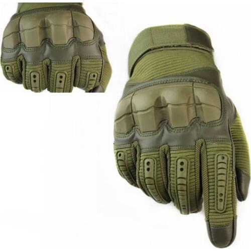 Full Finger Rubber Knuckle Cycling Gloves Outdoor Tactical Gloves Miliary Hunting Shooting Paintball Soft Shell Hiking Gloves