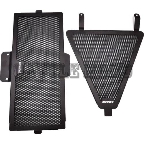 Black For Ducati 899/959/1199/1299 Panigale Simple Aluminum Water Tank Net/Water Tank Shield