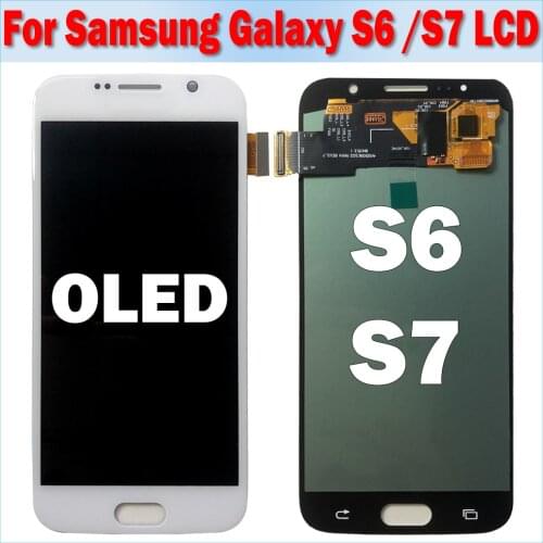 5.1'' OLED For Samsung Galaxy S6 G920F LCD Display Touch Screen Digitizer Assembly For Samsung Galaxy S7 G930F LCD Screen