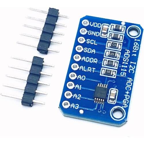 16 Bit I2C ADS1115 Module ADC 4 channel with Pro Gain Amplifier RPi