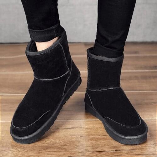 2020 new mens super warm snow boots mens luxury brand fashion winter boots mens casual shoes ankle boots couple