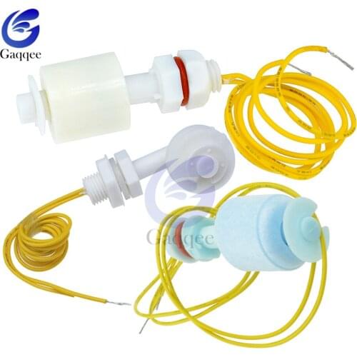 52mm PP Liquid Water Level Sensor Horizontal Float Switch Down P45 Low Pressure Float Switch Right Angle For Fish Tank Switchs