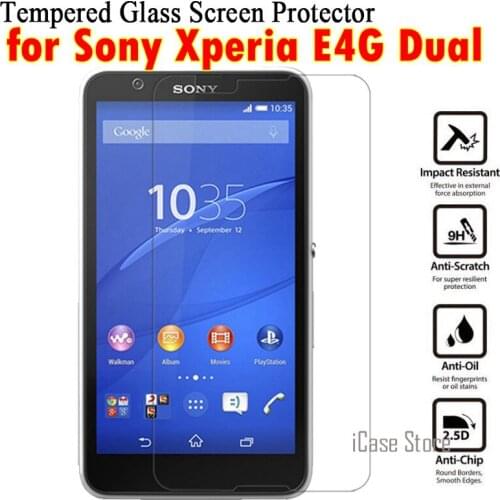 9H Premium Tempered Glass For Sony Xperia E4G Dual Screen Protector Film For Sony E4 G E2003 E2006 E2033 E2043 E2053 E 2003 2003
