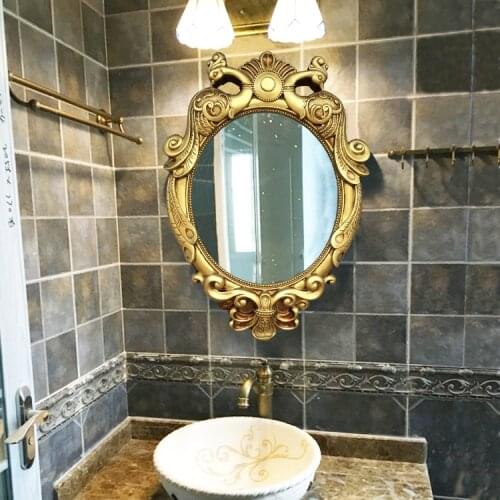 50cmx68cm American Wall Hanging Decorative Make-up Mirror European Bathroom Wash Basin Toilet Mirror