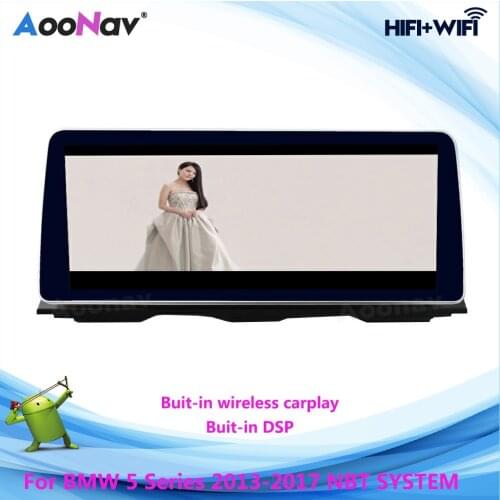 2 Din Android Car Radio For BMW 5 Series 2013-2017 NBT System Multimedia Stereo Receiver AutoRadio Player GPS Navigation