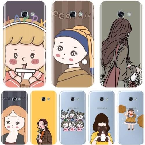 For Samsung Galaxy A3 A5 2016 2017 A6 A7 A8 2018 Case Silicone Kpop Girl Cover For Samsung Galaxy A6 A8 Plus 2018 Phone Case