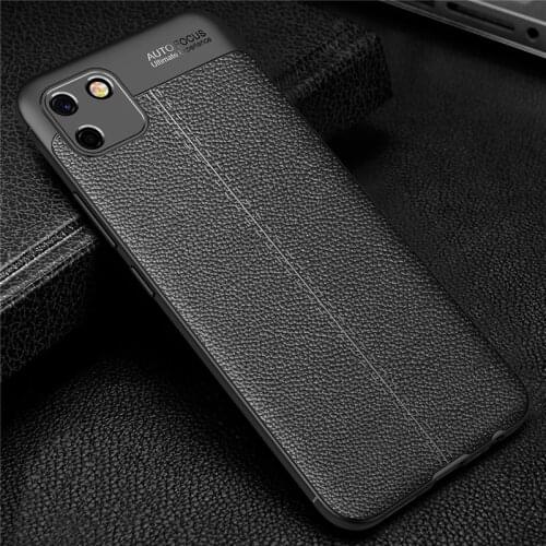 For OPPO Realme C11 Case For Realme C11 Capas Armor TPU Luxury Soft Leather For Fundas Realme 5 6 7 Pro X3 Super Zoom C11 Cover