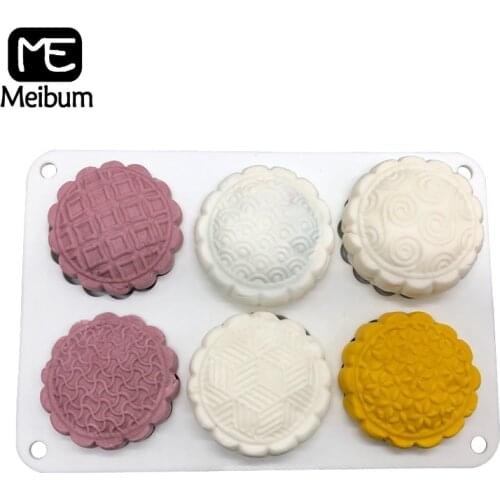 Mid Autumn Festival Pastry Mooncake Mold Silicone Cake Mould Mousse Dessert Baking Tools Decorating Pan Soap Making Form