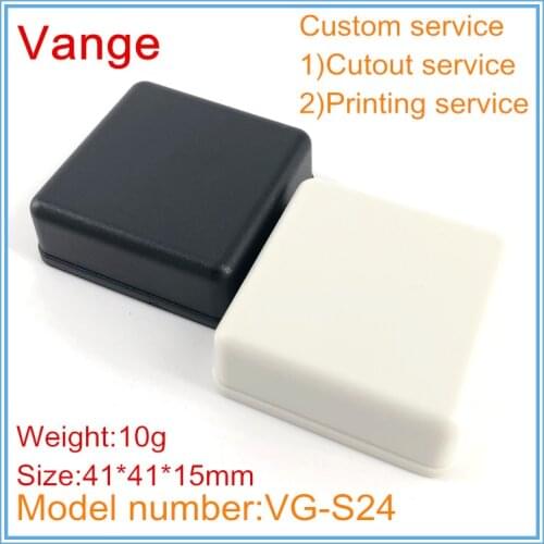 1pcs/lot electronics PCB housing 41*41*15mm ABS case plastic chassis project box for transducer PCB outlet box
