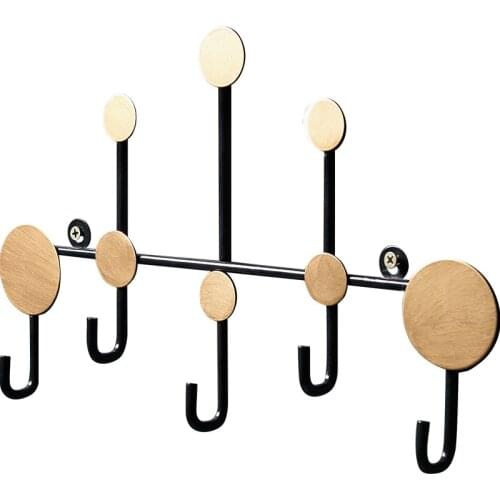 Nordic Ins Style Room Creative Wall-mounted Iron Storage Hook Clothing Store Wall Personality Decoration Coat Rack