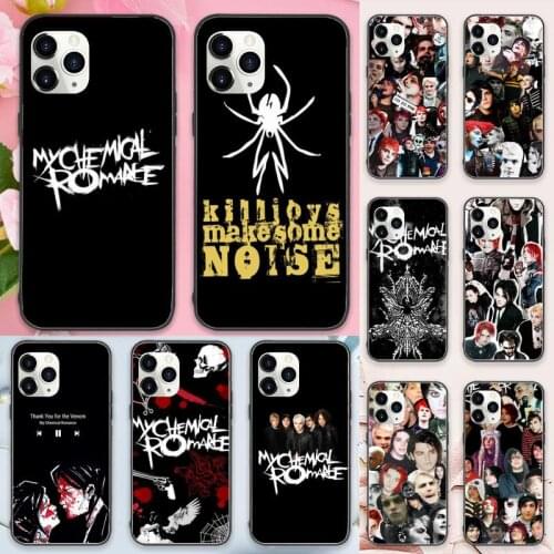My Chemical Romance MCR Phone Cases for iPhone 11 12 pro XS MAX 8 7 6 6S Plus X 5S SE 2020 XR Luxury brand shell funda coque
