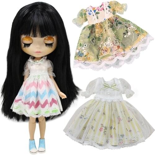 Outfits for ICY DBS Blyth doll Lace dress suit for 1/6 BJD azone S Ob24 Anime Girl