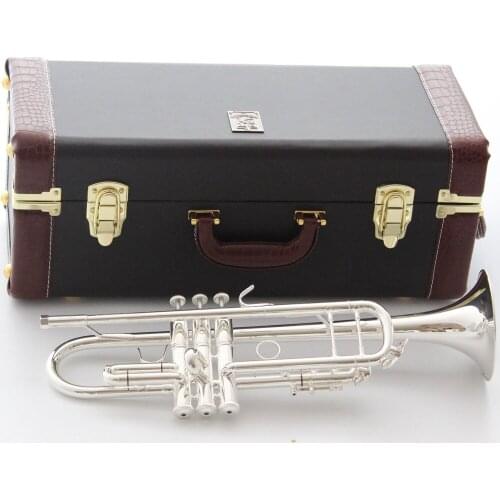 New MFC Bb Trumpet TR190S-37 Silver Plated Music Instruments Profesional Trumpets Mouthpiece Accessories Included Case
